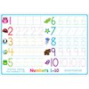 Ashley Productions Smart Poly Learning Mat, 12in. x 17in., Double-Sided, Numbers 1-10 95023